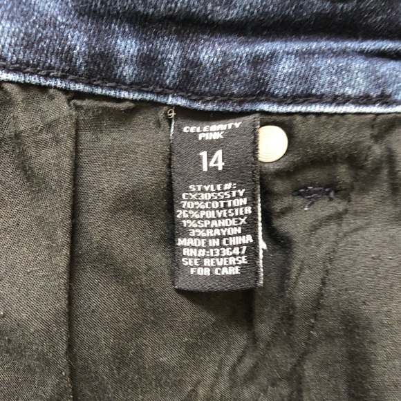 Celebrity Pink Distressed Denim Shorts - Picture 3 of 4